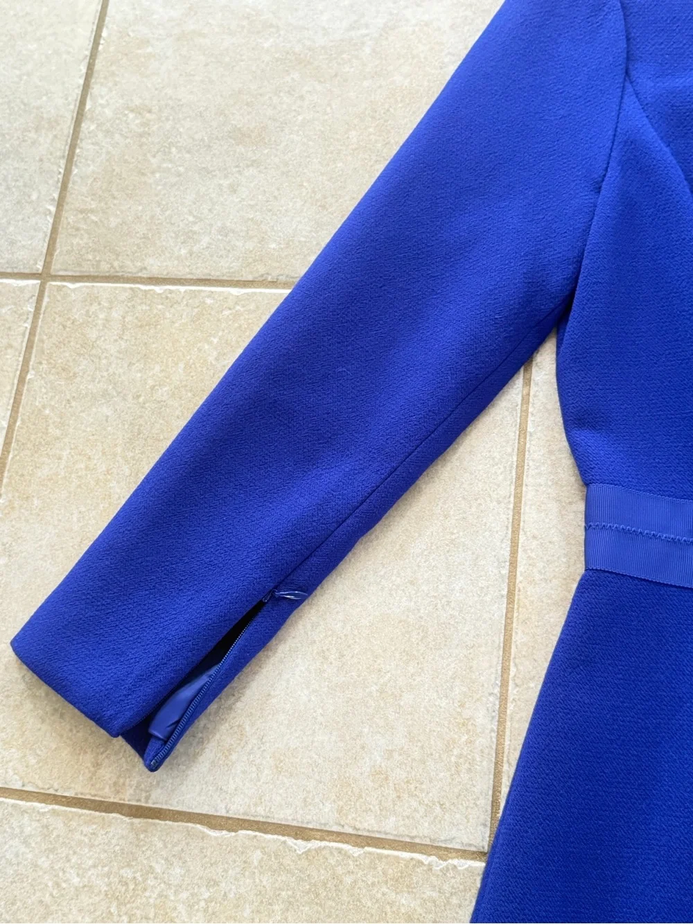 J. Crew Long-Sleeve Dress in Royal Blue